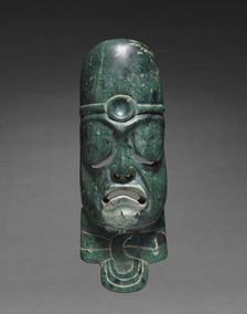 Elongated Mask Ornament, c. 900-300 BC. Creator: Unknown