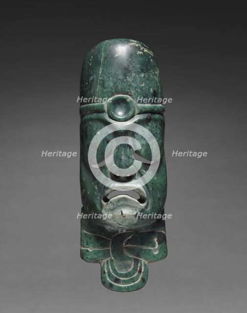 Elongated Mask Ornament, c. 900-300 BC. Creator: Unknown.