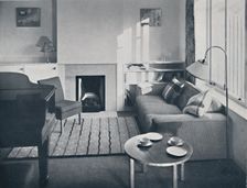 Elsa Booth - Living room which was planned to accommodate a grand pianoforte 1939. Artist: W. Dennis Moss