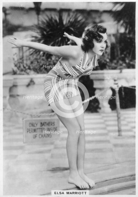 Elsa Marriott, actress, 1938. Artist: Unknown