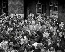 Elsie and Doris Waters Calling on People to Save for War Bonds, 1942. Creator: British Pathe Ltd