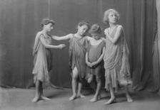 Elsie Dufour dancers, portrait photograph, between 1918 and 1920. Creator: Arnold Genthe