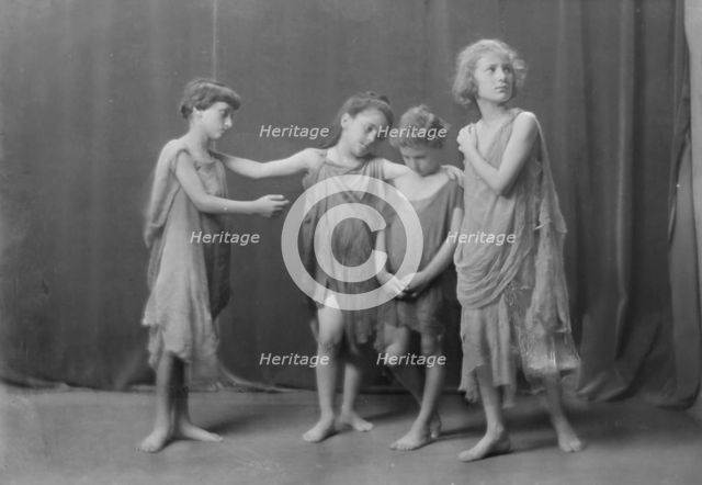Elsie Dufour dancers, portrait photograph, between 1918 and 1920. Creator: Arnold Genthe.