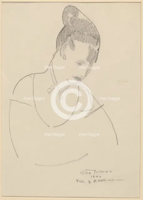 Elsie Speicher [verso], 1920. Creator: George Wesley Bellows.
