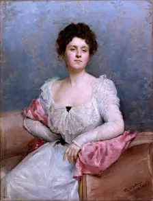 Elsie Woodbury Brown, 1899. Creator: Raimundo de Madrazo y Garreta