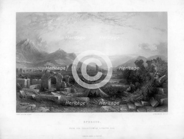 Ephesus, Turkey, 19th century.Artist: A Willmore