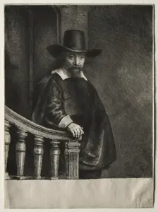 Ephraim Bonus, Jewish Physician, 1647. Creator: Rembrandt van Rijn (Dutch, 1606-1669)