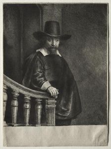 Ephraim Bonus, Jewish Physician, 1647. Creator: Rembrandt van Rijn (Dutch, 1606-1669)