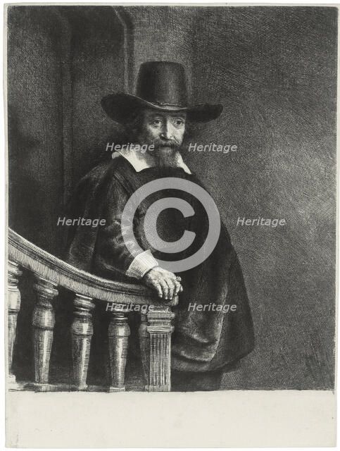 Ephraim Bueno, Jewish Physician, 1647. Artist: Rembrandt van Rhijn (1606-1669)