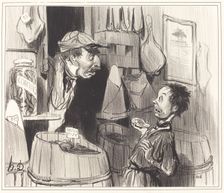 Épicier citoyen, guerrier pur et sans tache..., 1841. Creator: Honore Daumier
