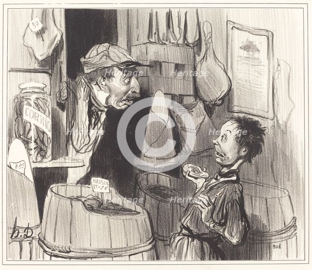 Épicier citoyen, guerrier pur et sans tache..., 1841. Creator: Honore Daumier.