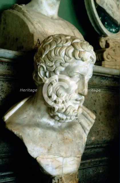 Epicurus (341-271BC), Ancient Greek philosopher. Artist: Unknown