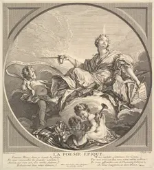 Epic Poetry, ca. 1741. Creator: Claude Augustin Duflos le Jeune