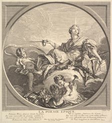 Epic Poetry, ca. 1741. Creator: Claude Augustin Duflos le Jeune