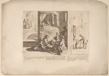 Episode 1: Saint Bernardino's parents pray to God for a son; Episode 2: The Birth of Sa..., 1610-39. Creator: Bernardino Capitelli