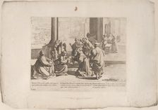 Episode 13: In Prato Saint Bernardino heals a boy attacked by a bull; Episode 14: In Bo..., 1610-39. Creator: Bernardino Capitelli