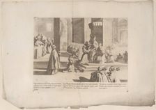 Episode 16: Saint Bernardino before Pope Martin V; Episode 17: An ecumenical council me..., 1610-39. Creator: Bernardino Capitelli