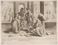 Episode 25: In Rome Saint Bernardino cures a diseased young man; Episode 26: Saint Bern..., 1610-39. Creator: Bernardino Capitelli