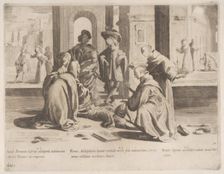 Episode 25: In Rome Saint Bernardino cures a diseased young man; Episode 26: Saint Bern..., 1610-39. Creator: Bernardino Capitelli