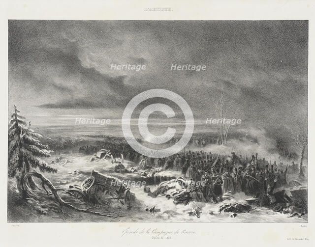 Episode de la Campagne de Russie - Salon de 1836, 1836. Creator: Auguste Raffet.