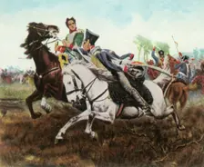 Episode during the Battle of Dennewitz, 6 September 1813, (1936). Creator: Unknown