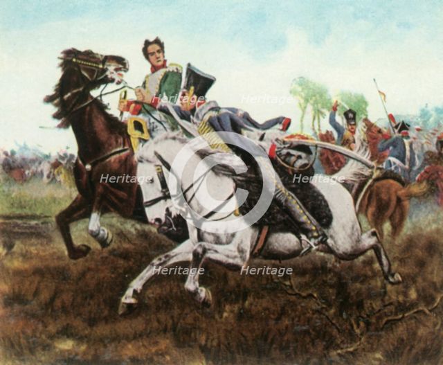 Episode during the Battle of Dennewitz, 6 September 1813, (1936). Creator: Unknown.