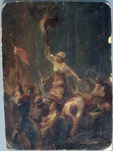 Episode from the night of February 23 to 24, 1848. Creator: Charles Raymond Chabrillac