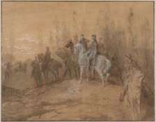 Episode in the Franco-Prussian War, mid or late 19th century. Creator: Gustave Doré