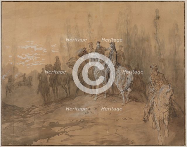 Episode in the Franco-Prussian War, mid or late 19th century. Creator: Gustave Doré.