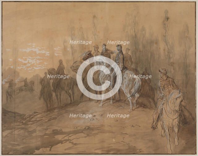 Episode in the Franco-Prussian War, mid or late 19th century. Creator: Gustave Doré.