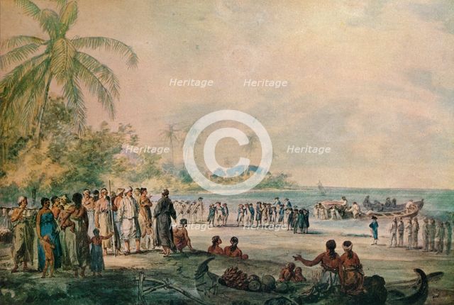 'Episode in Captain Cook's Voyages', late 18th century. Artist: John Webber.