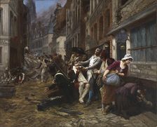 Episode of the Siege of Lille, 1792, 1891. Creator: Gaston Theodore Melingue
