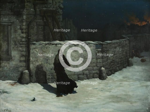 Episode of the siege of Paris in 1870, 1871. Creator: Doré; Gustave (1832-1883).