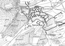 Episodes de la bataille de Verdun; La derniere phase de la resistance du fort de Vaux, 1916. Creator: Unknown