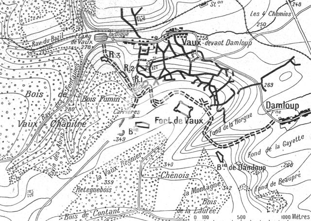 'Episodes de la bataille de Verdun; La derniere phase de la resistance du fort de Vaux, 1916. Creator: Unknown.
