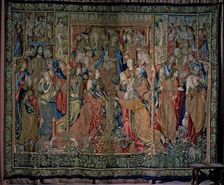 Episodes from the Life of the Virgin tapestry documented in 1509. The fulfillment of prophec…