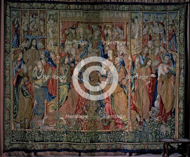  'Episodes from the Life of the Virgin', tapestry documented in 1509. 'The fulfillment of prophec…