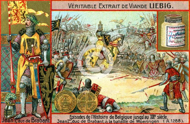 Episodes in the history of Belgium up until the 13th century: John I of Brabant, (c1900). Artist: Unknown