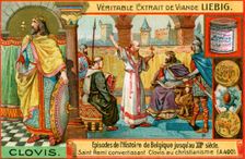 Episodes in the history of Belgium up until the 13th century: King Clovis I, (c1900)