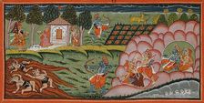 Episodes in the Panchavati Forest, Folio from a Ramayana (Adventures of Rama), between 1775 and 1800 Creator: Unknown