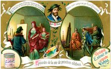 Episodes of the Life of Famous Painters: Hans Holbein, (c1900)