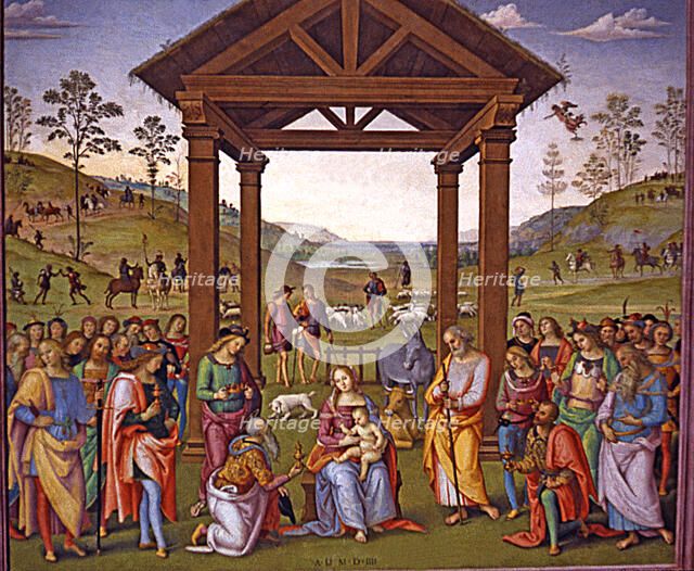  'Epiphany', 1504, by Pietro Perugino.