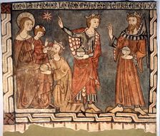 Epiphany fresco transferred to canvas