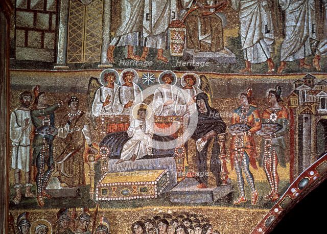 Epiphany, mosaic of the triumphal arch of the church of Santa Maria Maggiore in Rome.