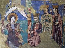 Epiphany wall Painting from the church of Navasa (Huesca)