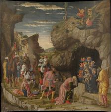 Epiphany (Trittico degli uffizi (Uffizi Tryptich), central panel), ca 1463-1464. Artist: Mantegna, Andrea (1431-1506)