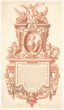 Epitaph and Portrait of Jacques Callot, 1635-36. Creator: Abraham Bosse