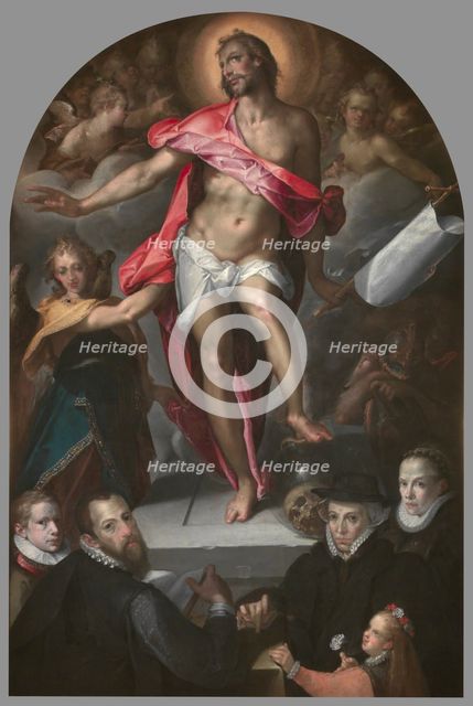 Epitaph of Goldsmith Nicolas Müller of Prague, 1593. Artist: Spranger, Bartholomeus (1546-1611)