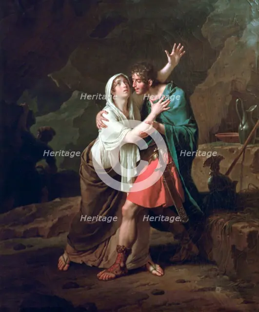 'Eponine et Sabinus', 1802. Artist: Nicolas Andre Monsiau