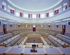 Epping Civic Offices, High Street, Epping, Epping Forest, Essex, 14/06/1990. Creator: John Laing plc